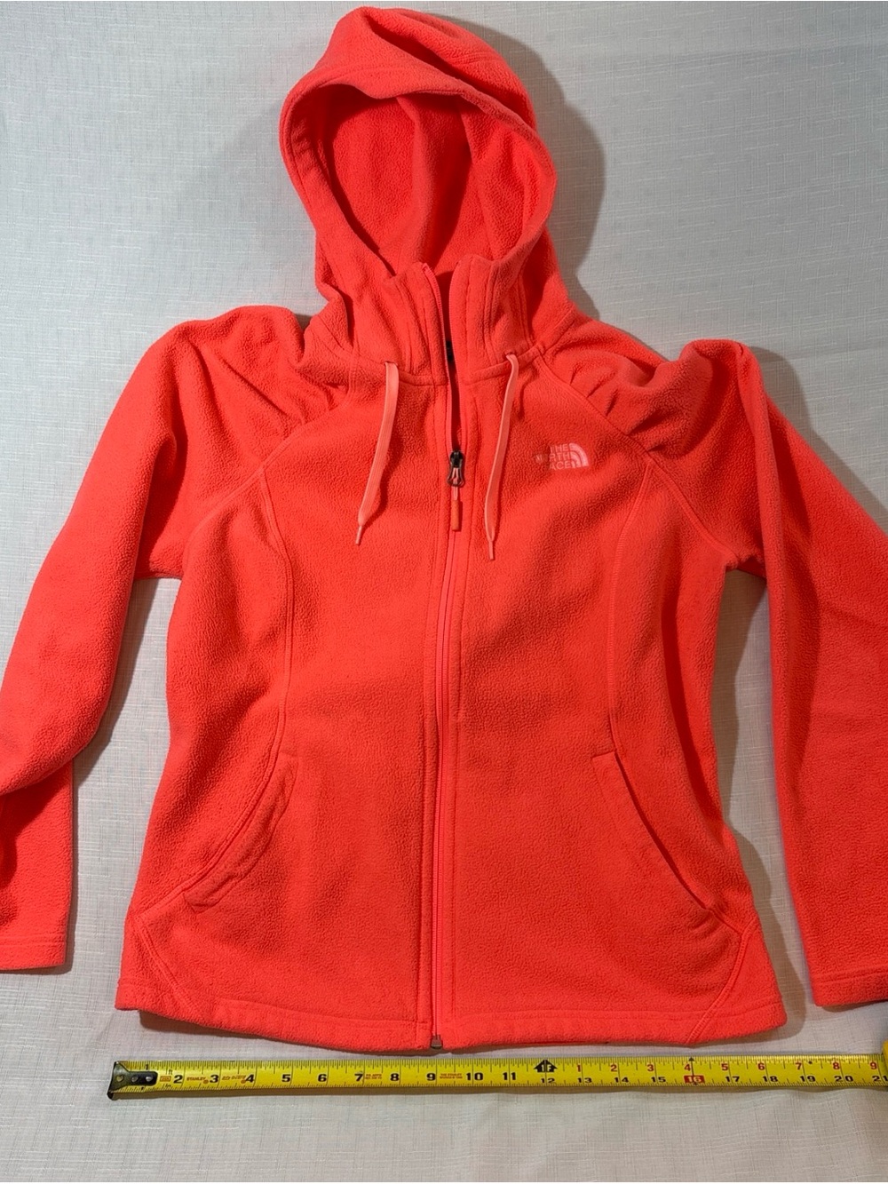 The North Face Bright Coral Fleece Zip-Up Hoodie